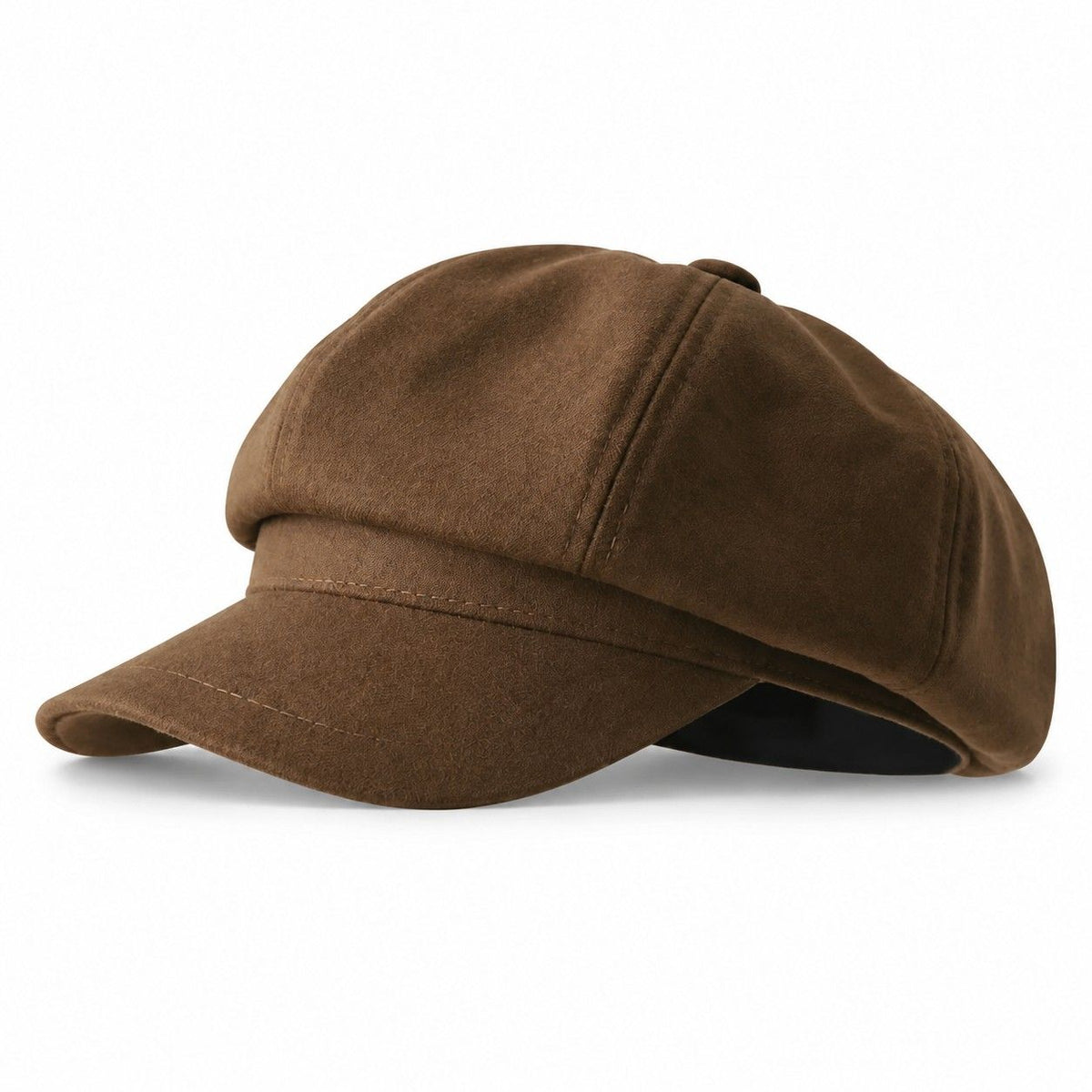 Textured Newsboy Cap Soft Baker Boy Hat Vintage Rounded Crown Casual Style