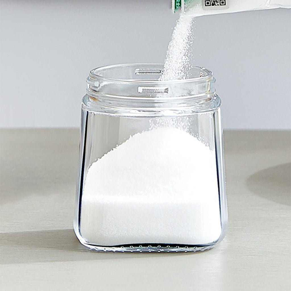 Glass Seasoning Jar with Spoon, Lid and Easy-Grip Handle