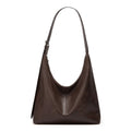 Faux Leather Hobo Shoulder Bag with Adjustable Strap and Roomy Pockets