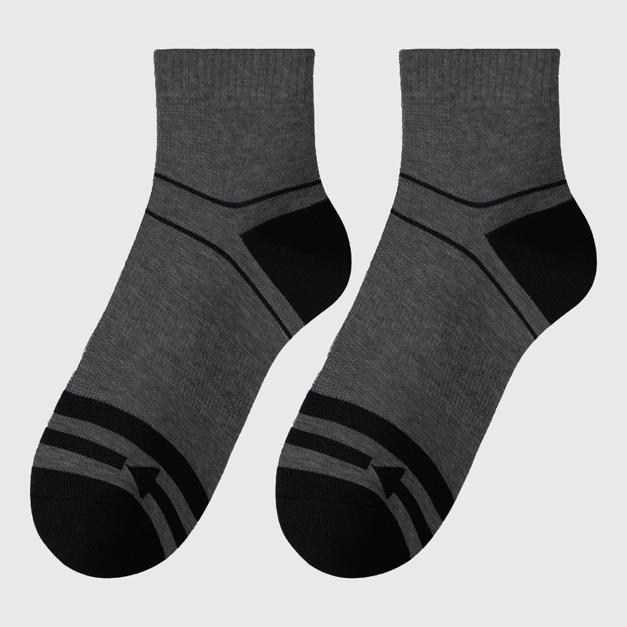 Anna-Kaci Men's 6pk Striped Ankle Socks