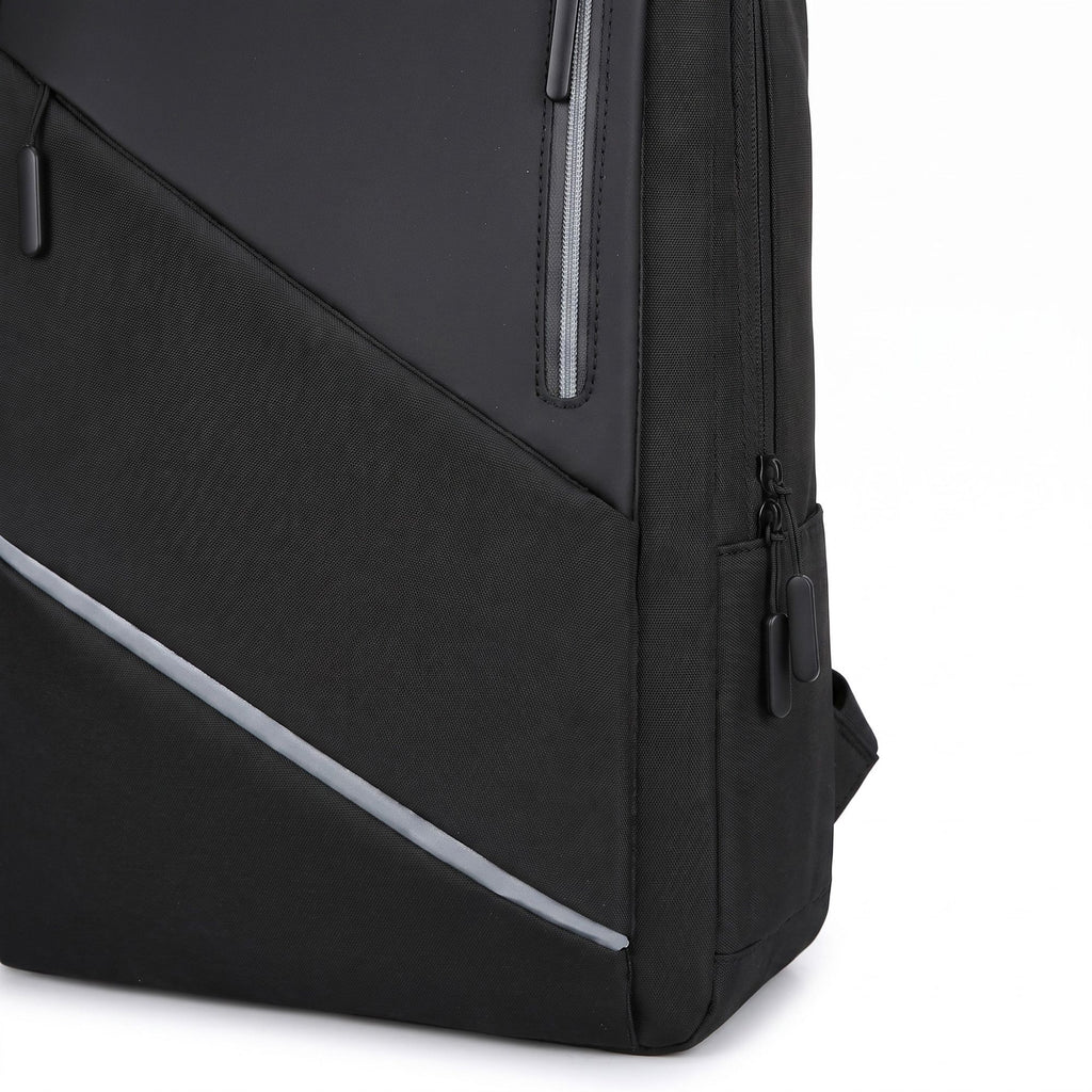 Laptop Backpack with Padded Compartment Reflective Trim USB Port and Multiple Storage Pockets