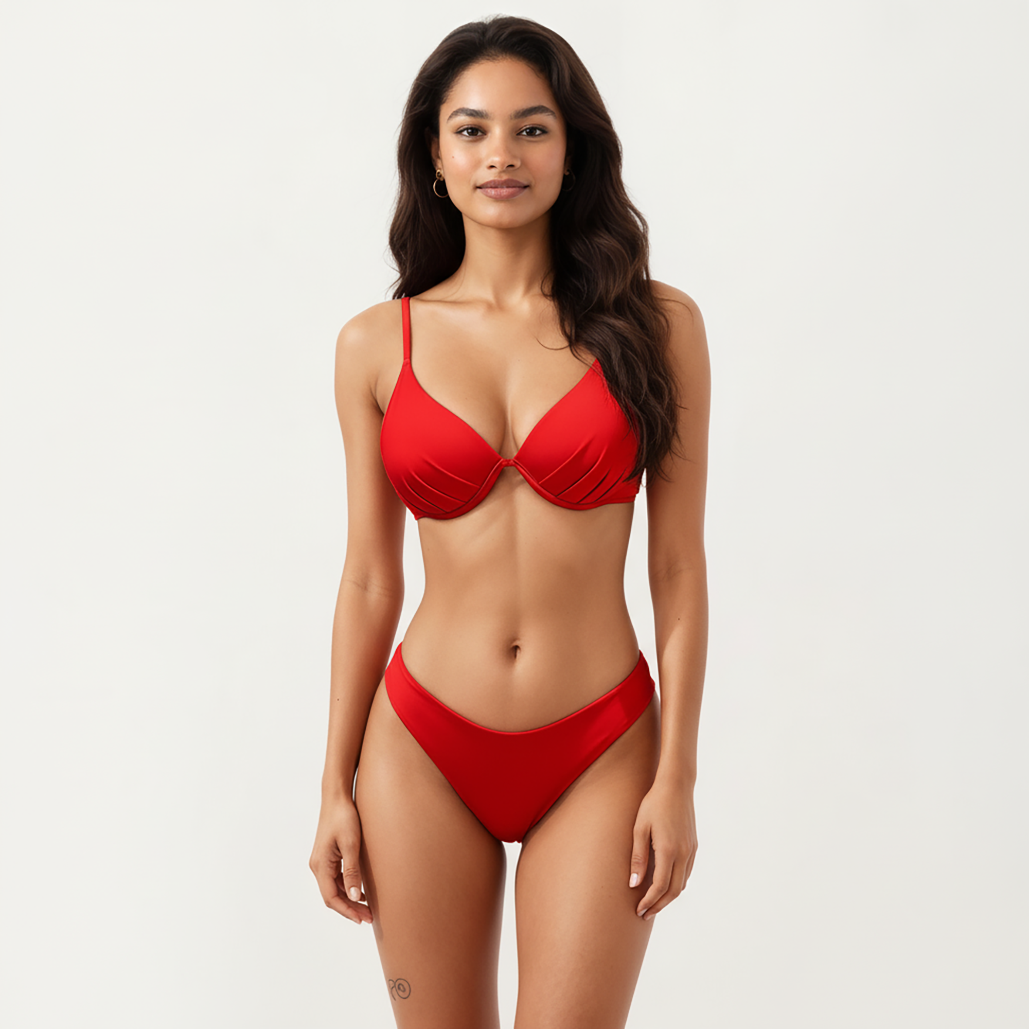 Anna-Kaci Women's 2-Piece Bikini Set with Underwire Top and Classic Low Rise Bottom