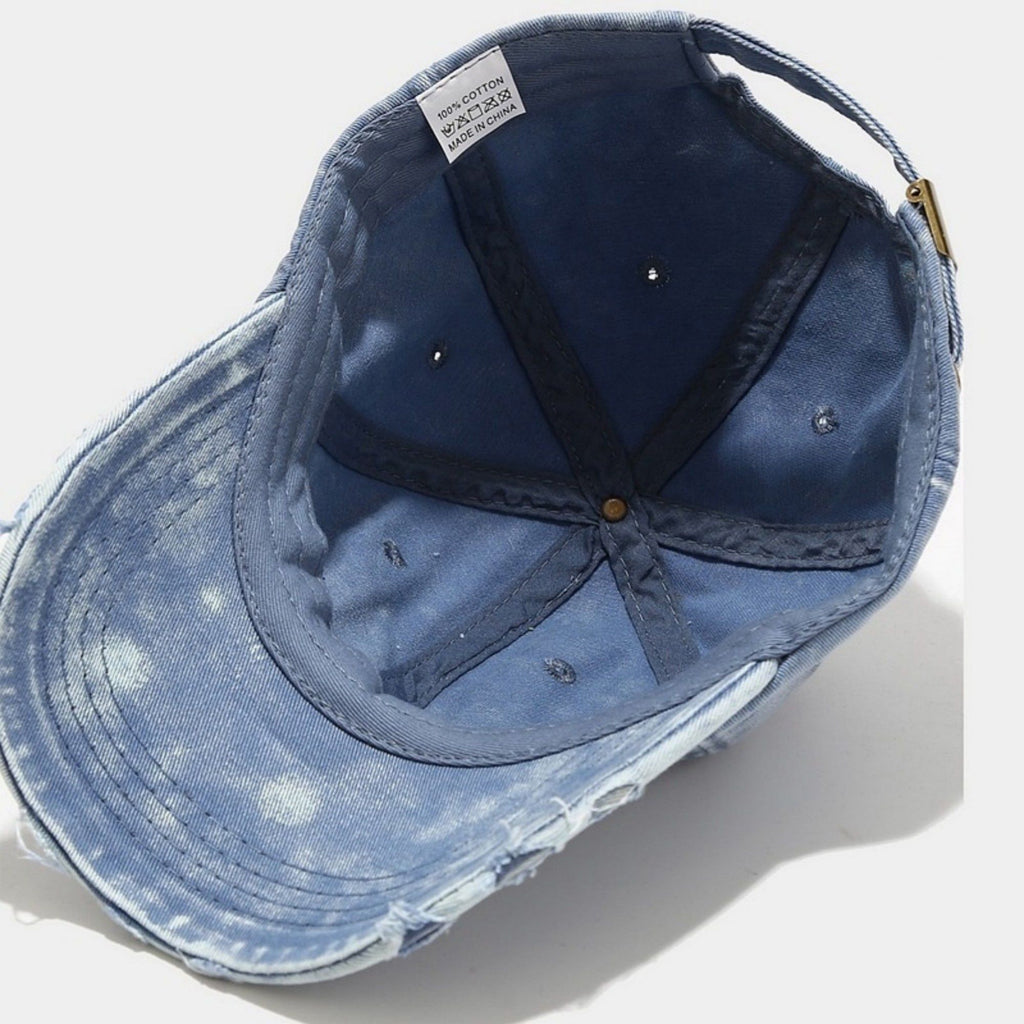 Anna-Kaci Women's Distressed Washed Baseball Cap with Curved Brim