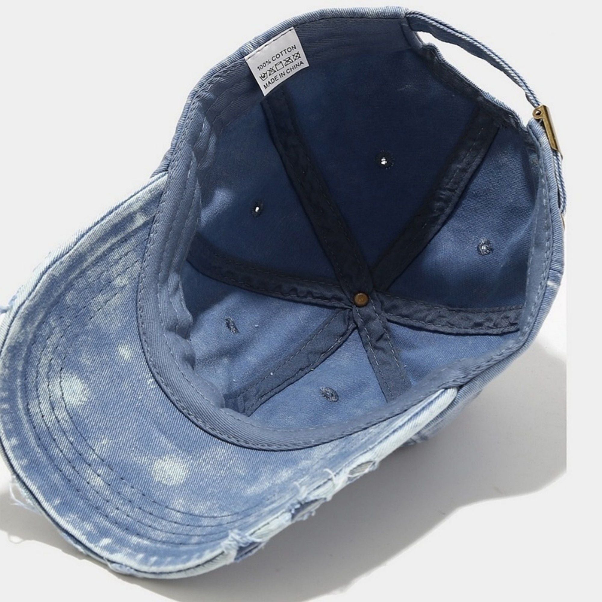 Anna-Kaci Women's Distressed Washed Baseball Cap with Curved Brim