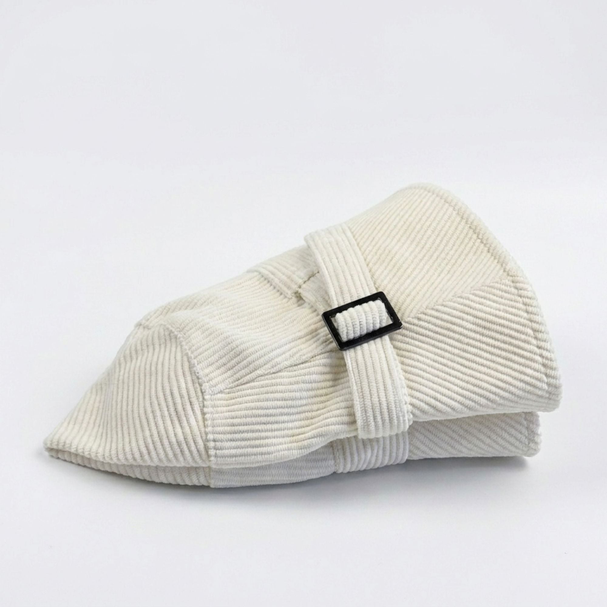 Corduroy Bucket Hat Buckle Band Detail Casual Brim Hat