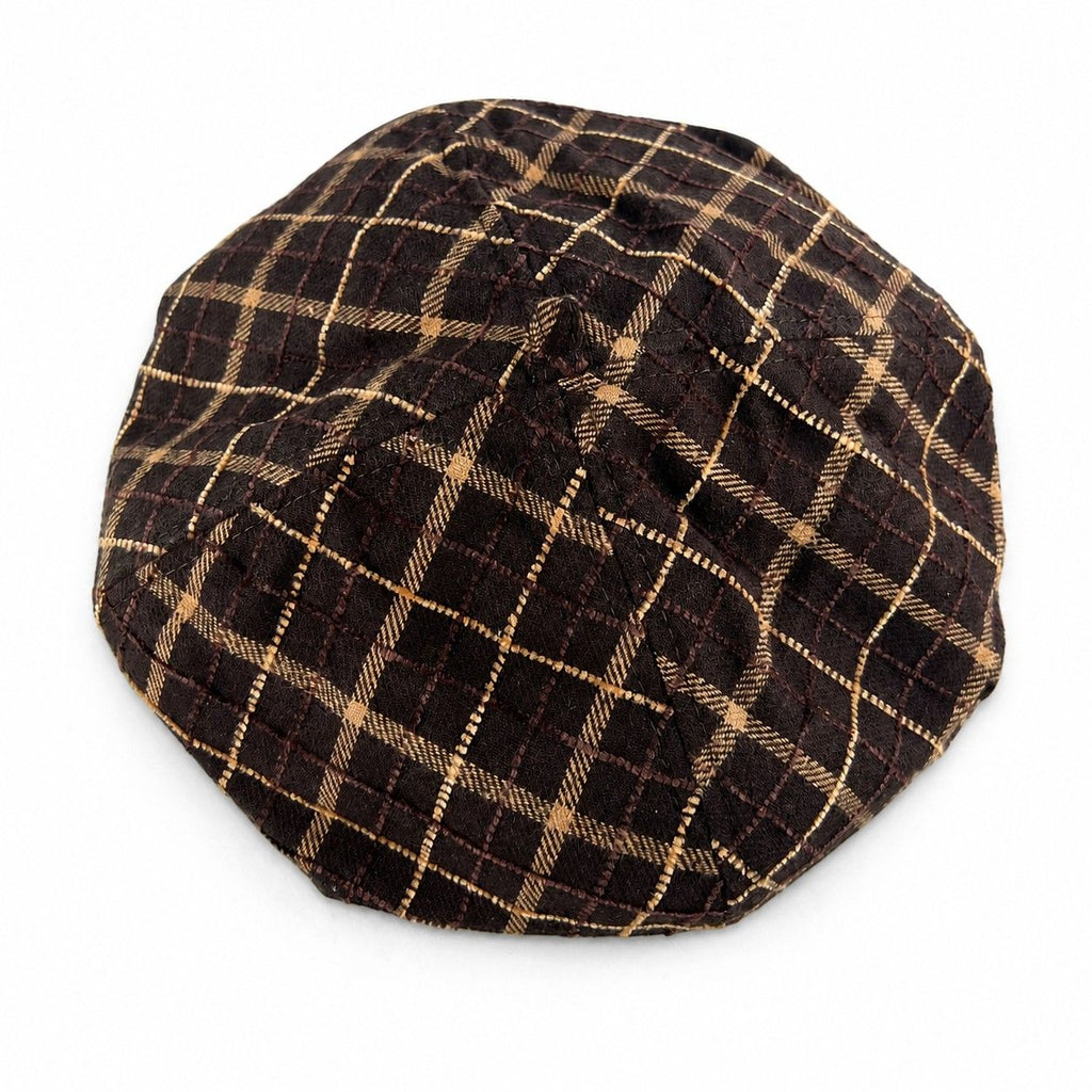 Plaid Beret Hat Vintage Painter Cap Soft Structured Fall Winter Style