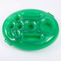 Green Inflatable Pool Serving Float with Cup Holders and Snack Trays