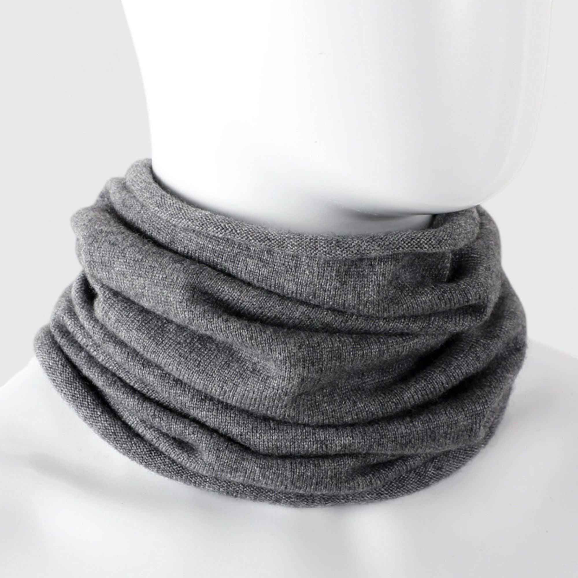 Anna-Kaci Women's Soft Knit Neck Warmer with Cozy Layered Design 9x17 inches