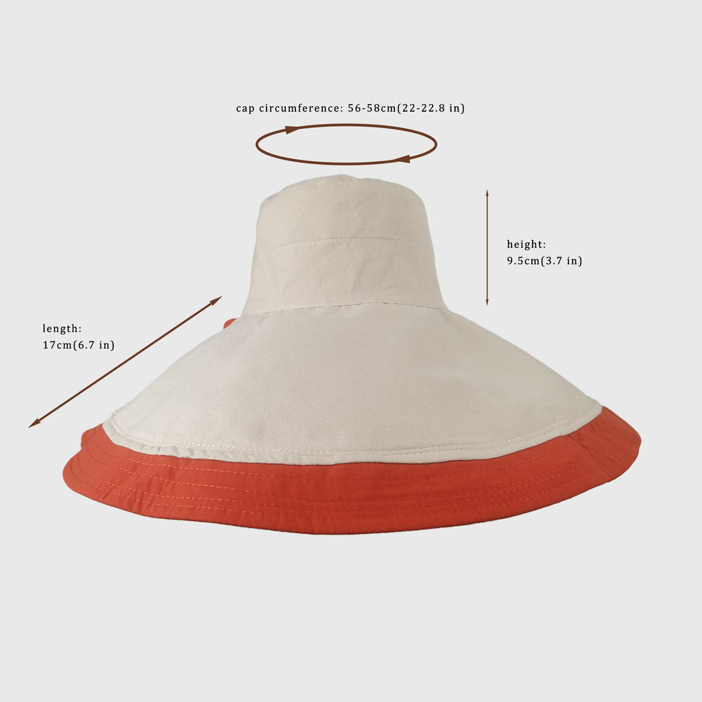 Anna-Kaci Women's Reversible Wide - Brim Sun Hat with Adjustable Chin Strap