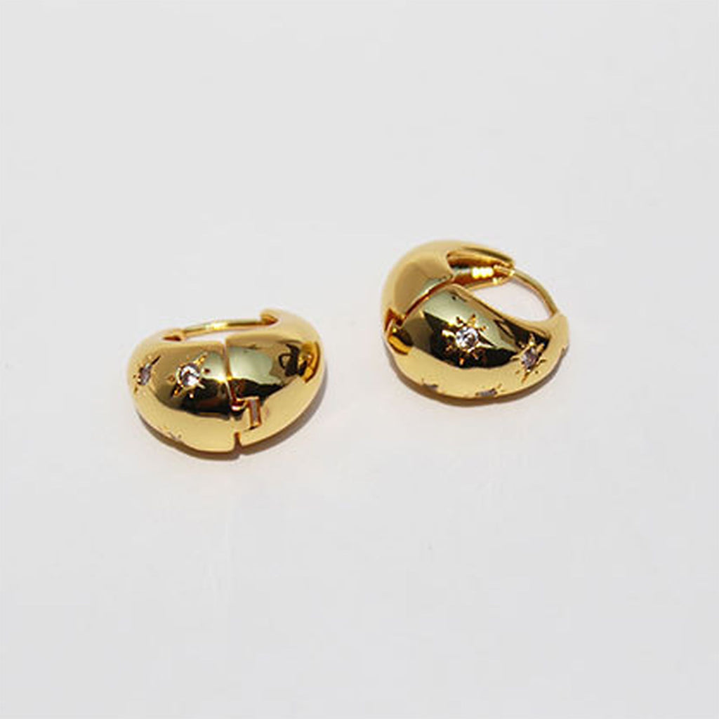 Women's Celestial Crystal Hoop Earrings