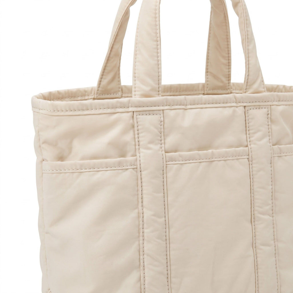 Lightweight Utility Tote Bag with Long Shoulder Straps and Exterior Pockets 9x7.5x4.5in