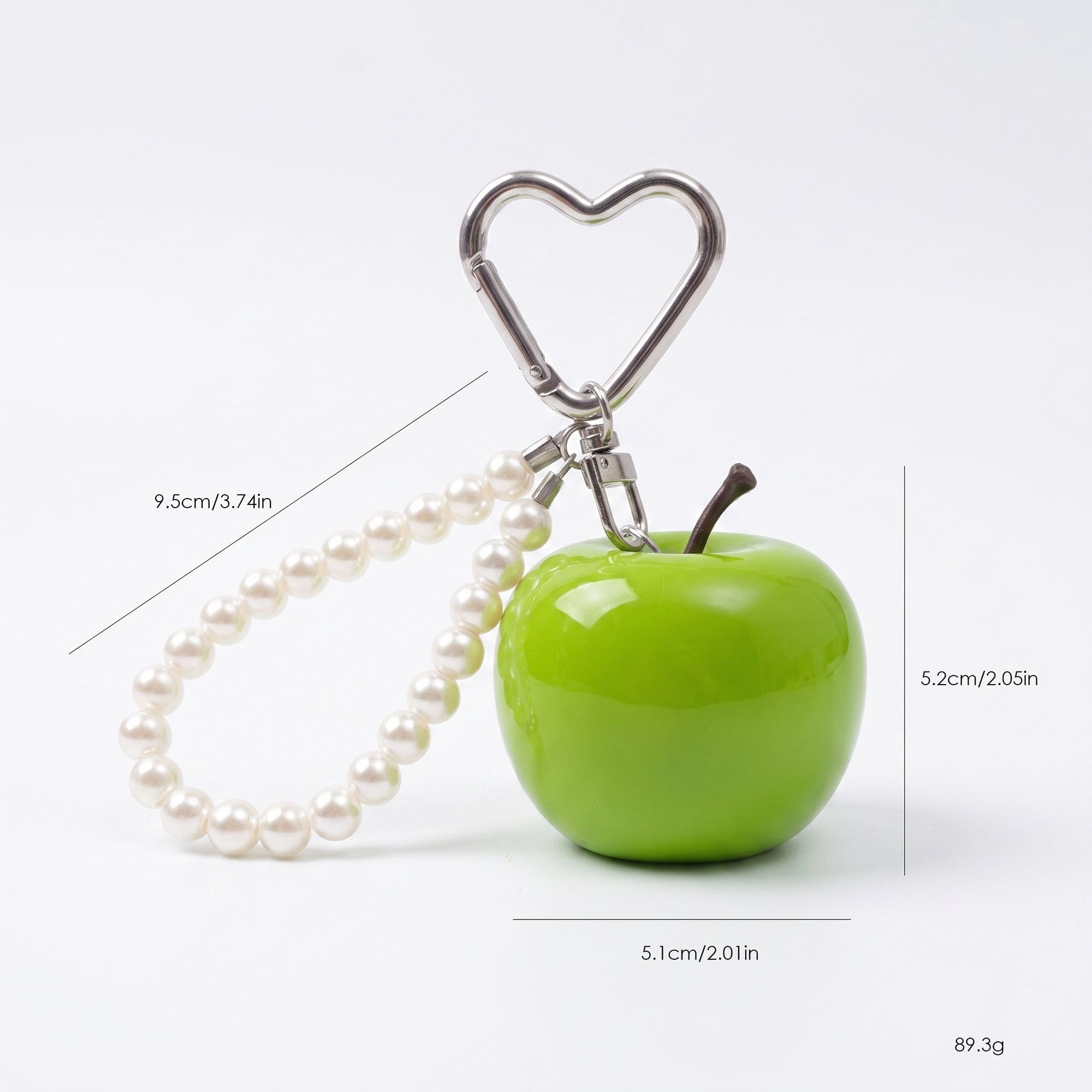 Bag Charm with Hanging Clip and Decorative Accent