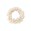 Elastic Hair Tie with Faux Pearl Bead Detailing and Stretchable Design