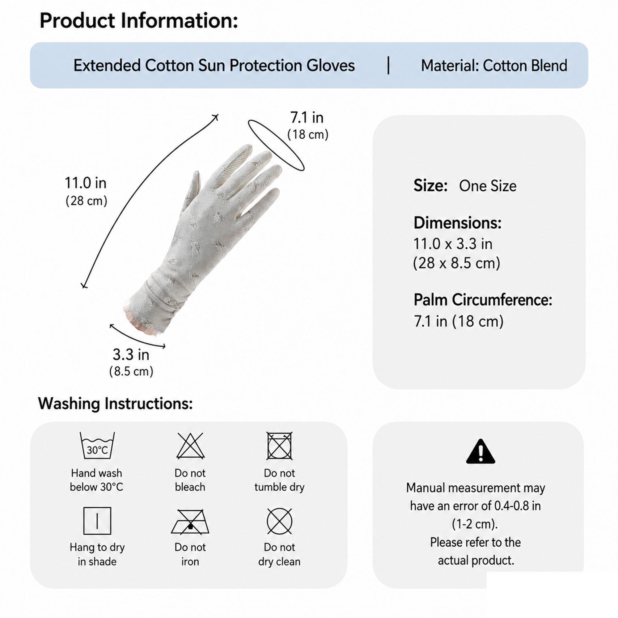 Floral Long Cuff Touchscreen Sun Protection Gloves