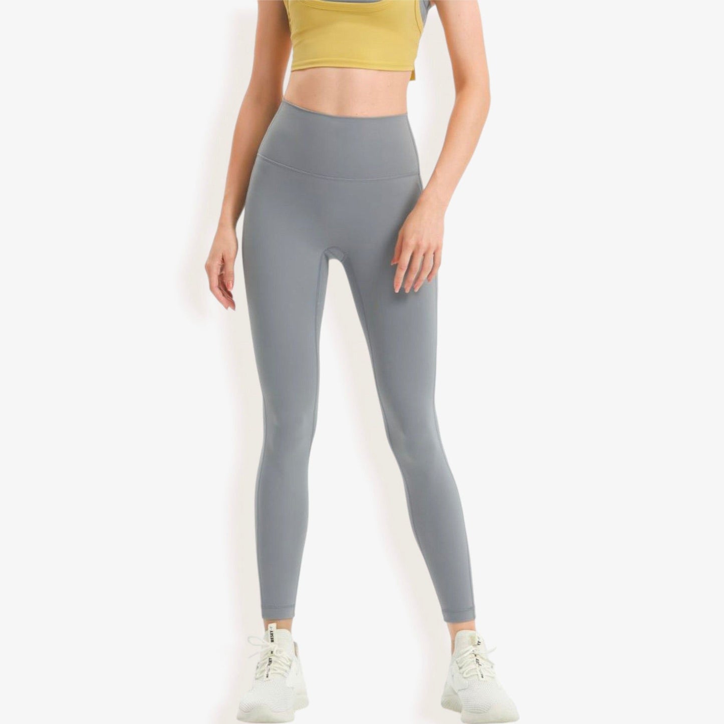 High Waist Seamless Full-Length Leggings with Stretchy Comfort Fit