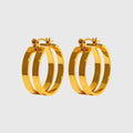 Women's Double Hoop Earrings - 2.2cm Diameter Hoops