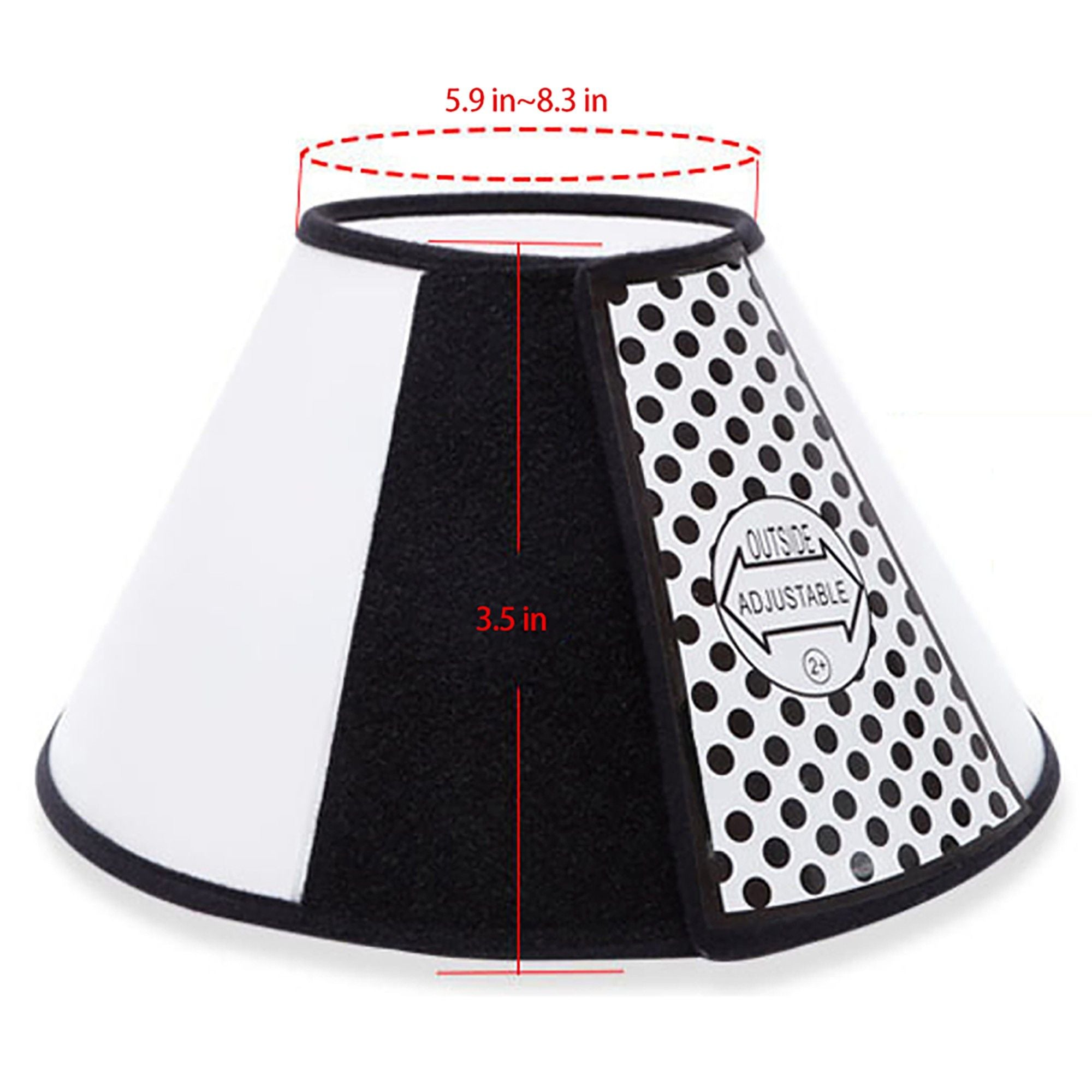 Pet Recovery Cone Collar Adjustable Elizabethan Collar for Dogs and Cats Anti-Lick Guard