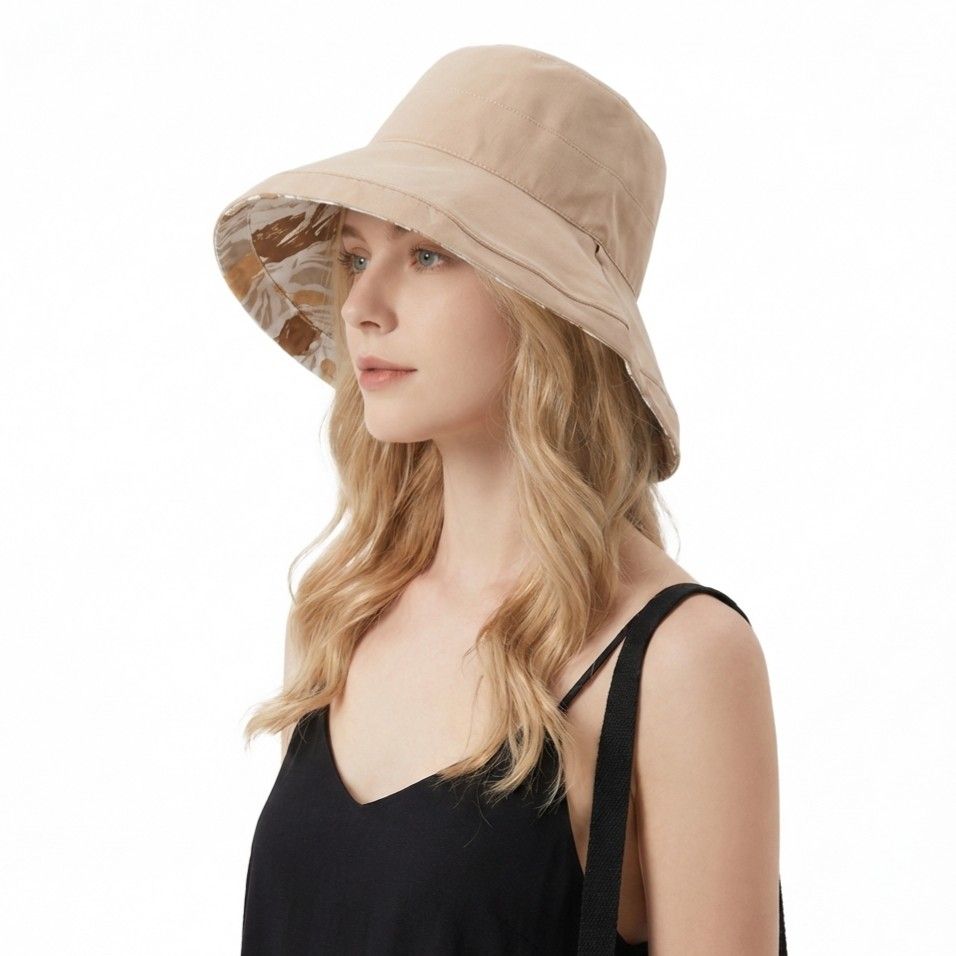 Anna-Kaci Women's Reversible Floral Bucket Hat Wide Brim Sun Hat UV Protection Beach Travel Cap