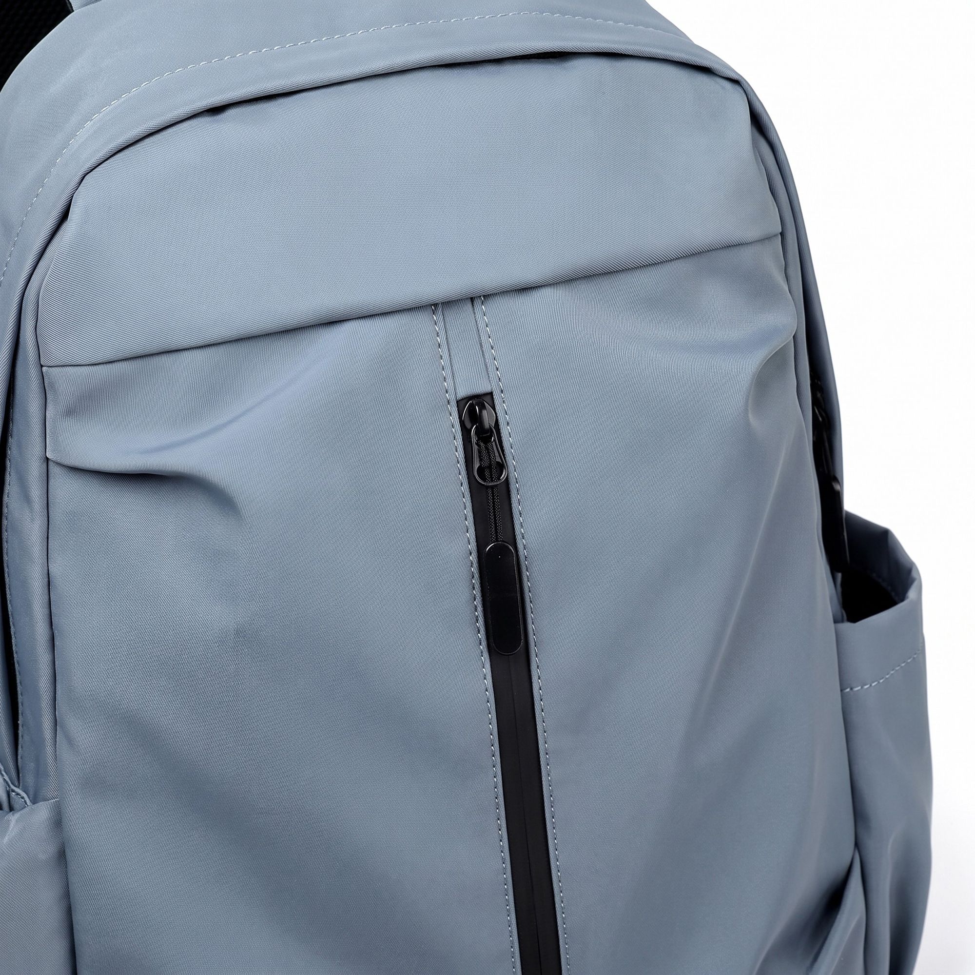 Lightweight Laptop Backpack with Vertical Front Zip Pocket Side Pockets and Adjustable Padded Straps