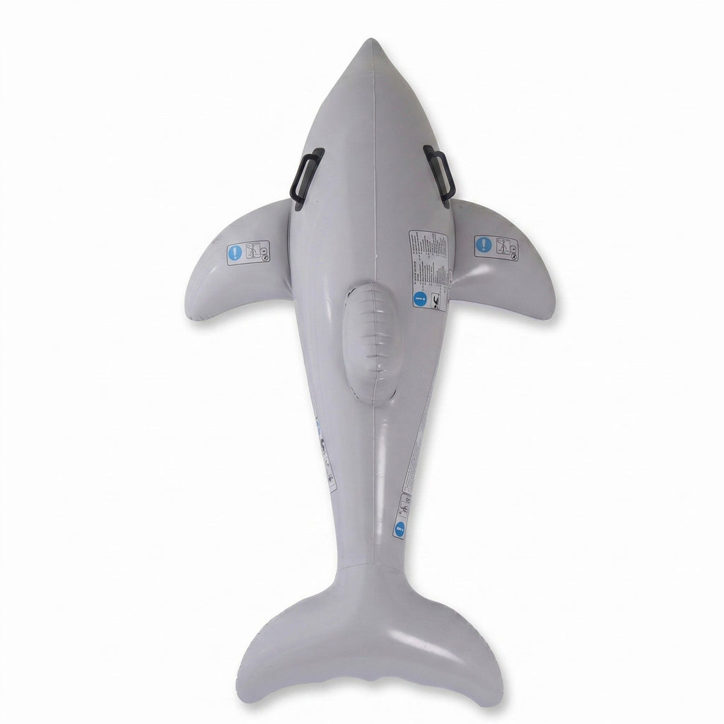 Dolphin Inflatable Pool Float Ride On with Handles Durable PVC Swim Toy Large Water Float for Pool Beach Lake 63x15.7in
