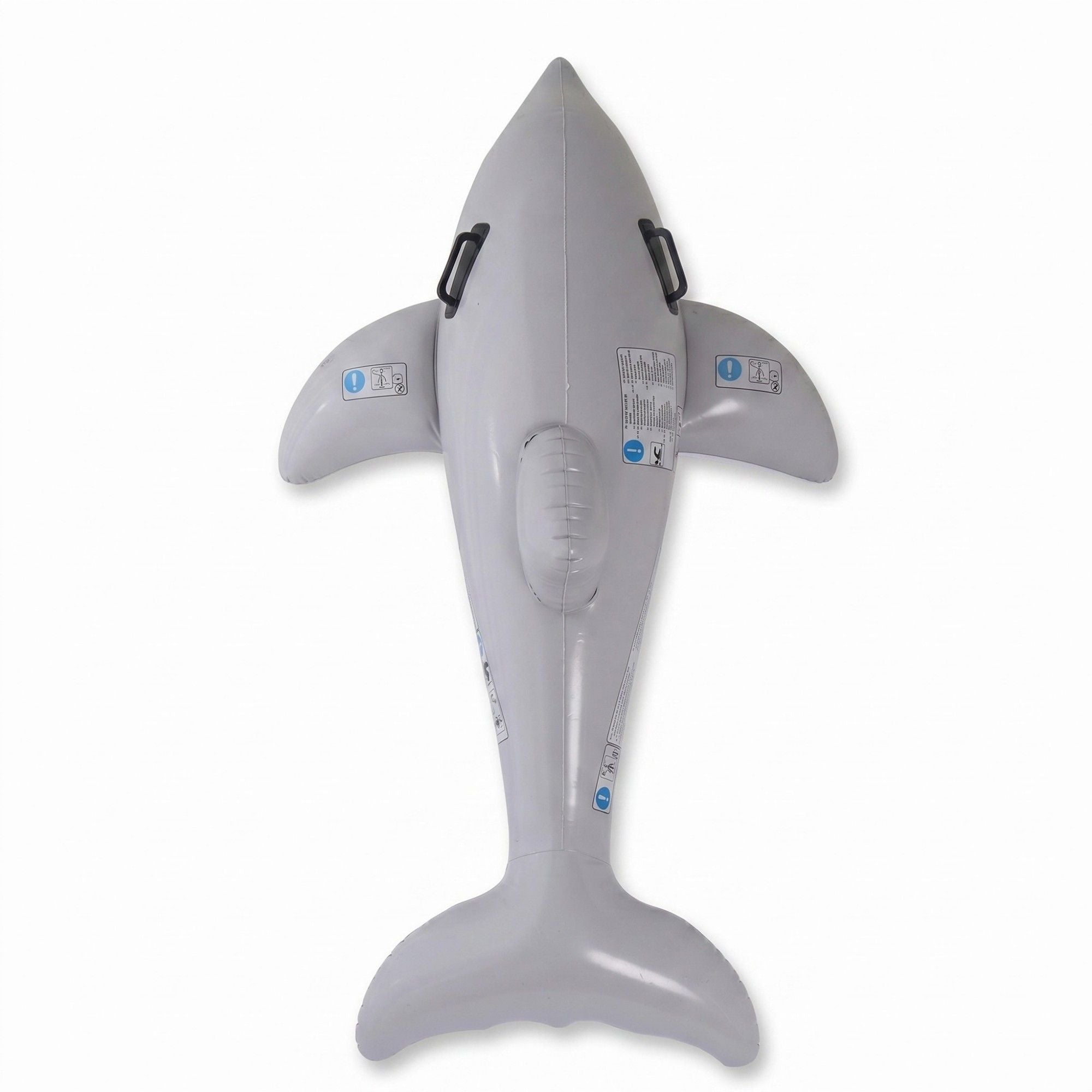 Dolphin Inflatable Pool Float Ride On with Handles Durable PVC Swim Toy Large Water Float for Pool Beach Lake 63x15.7in