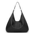 Large Slouchy Hobo Shoulder Bag with Zip Closure and Inner Pockets