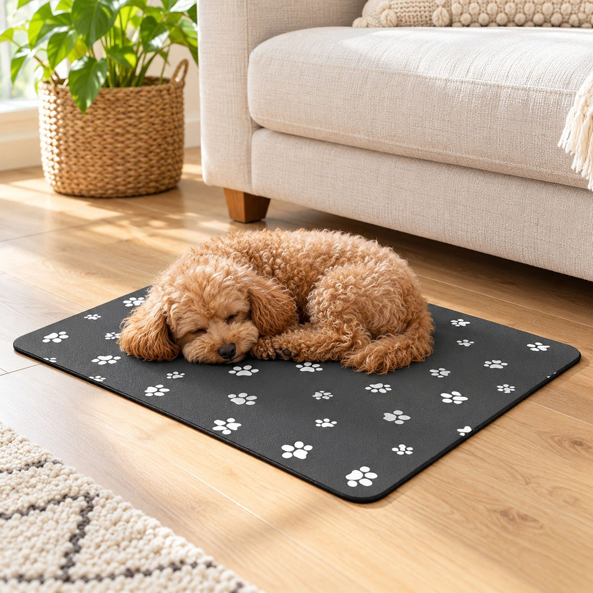 Absorbent Pet Feeding Mat with Non Slip Backing