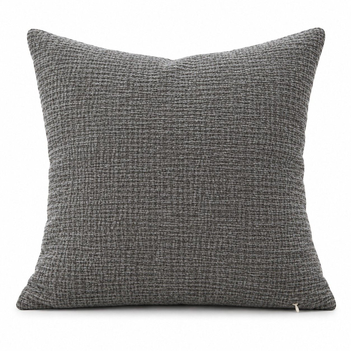 2 Pack Solid Textured Throw Pillow Covers 18 x 18 Inch with Hidden Zipper