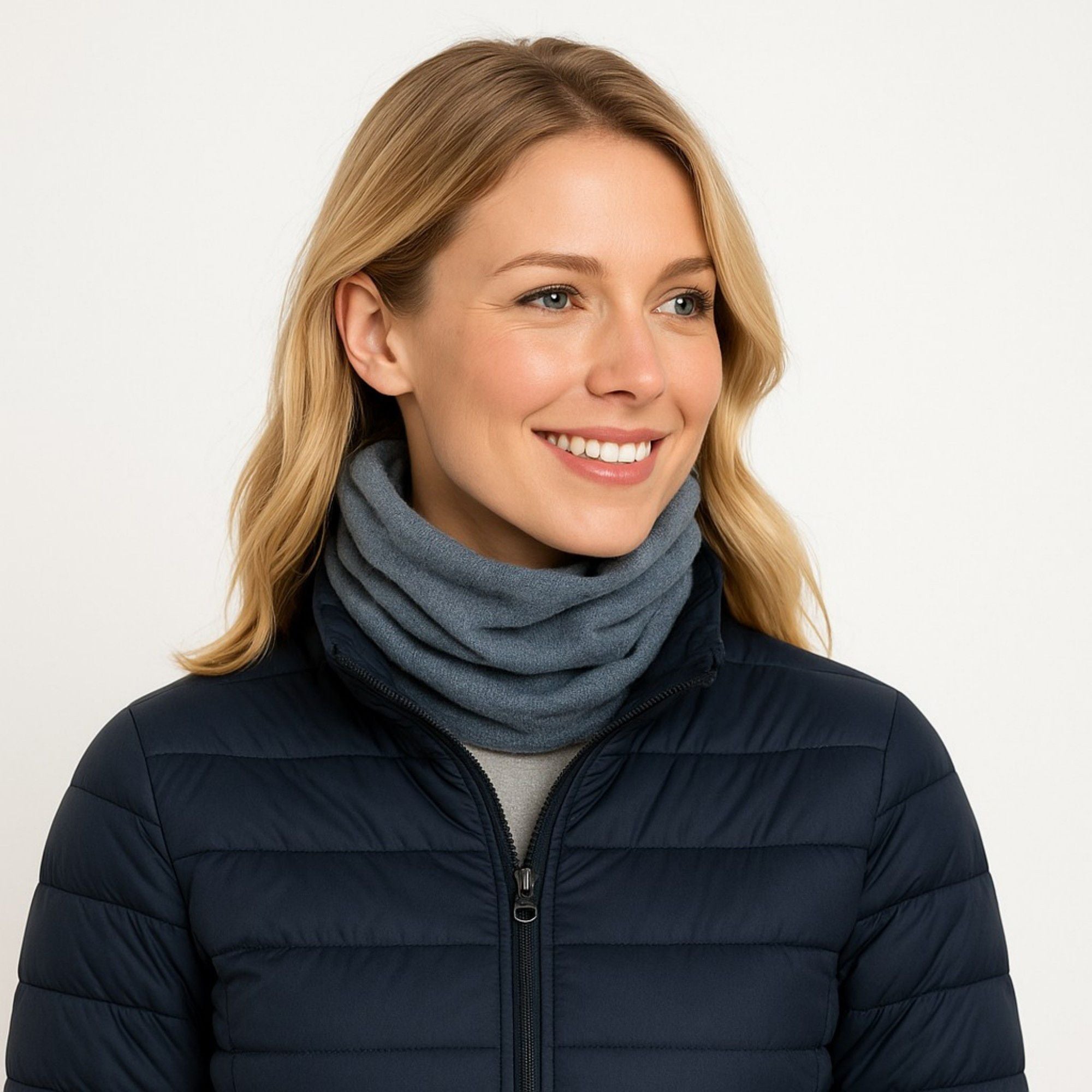 Anna-Kaci Women's Soft Knit Neck Warmer with Cozy Layered Design 9x17 inches