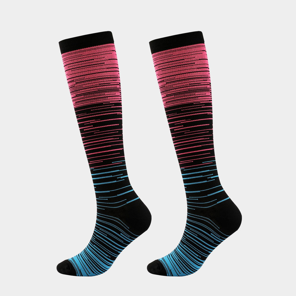 Anna-Kaci Women's 6pk Professional Athletic Compression Socks - Gradient Pressure Knee-High Socks for Fitness, Running & Recovery