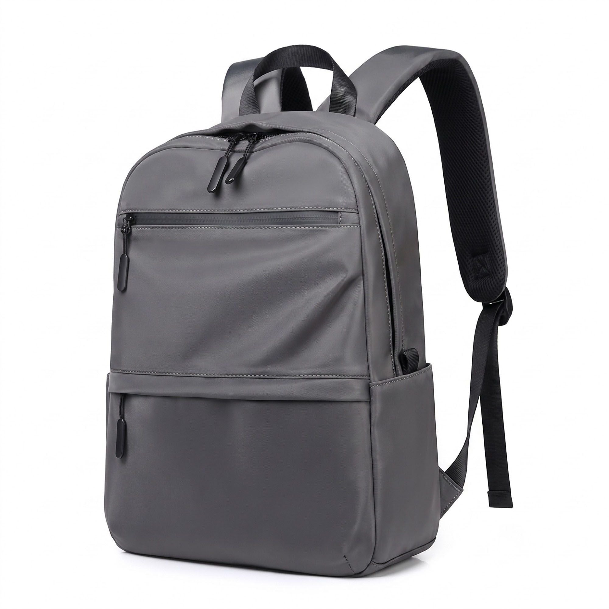 Multi-Pocket Commuter Backpack with Padded Shoulder Straps, Front Zip Pockets and Top Handle