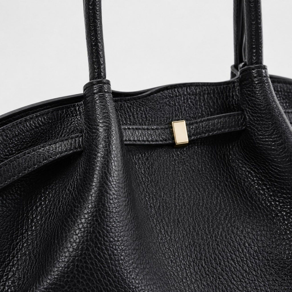 Large Capacity Pleated Shoulder Tote Bag