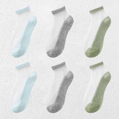 Anna-Kaci Chic Women's Summer Thin Ankle Socks Soft for Casual 6Pk