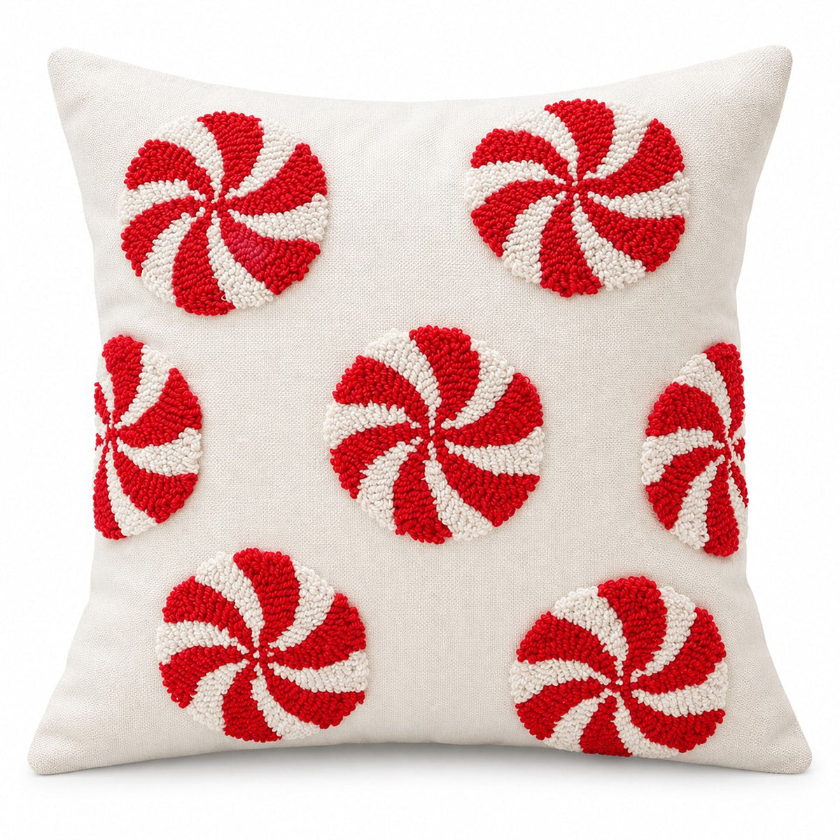 Christmas Tufted Decorative Throw Pillow Cover