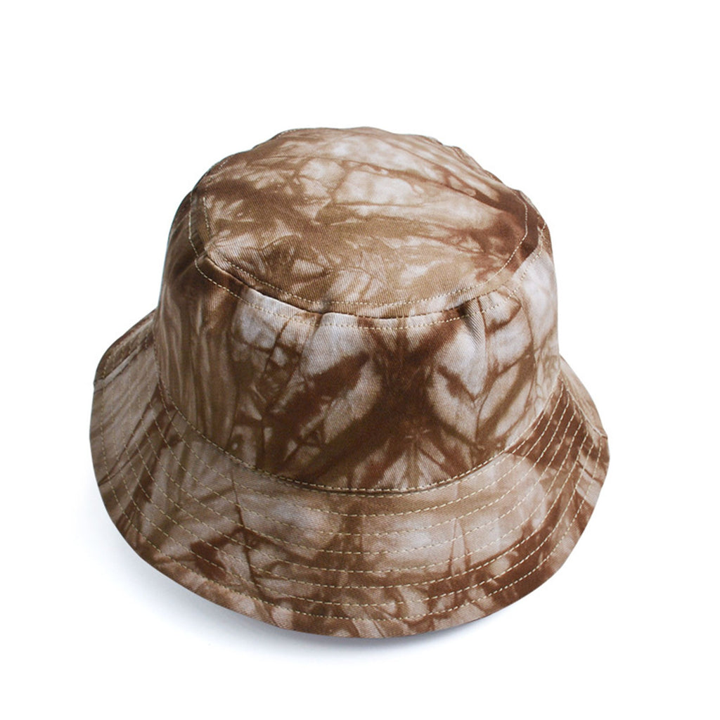 Anna-Kaci Summer Fisherman Hat Outdoor Travel Tie Dye Bucket Hat with Wide Brim Casual Sun Protection