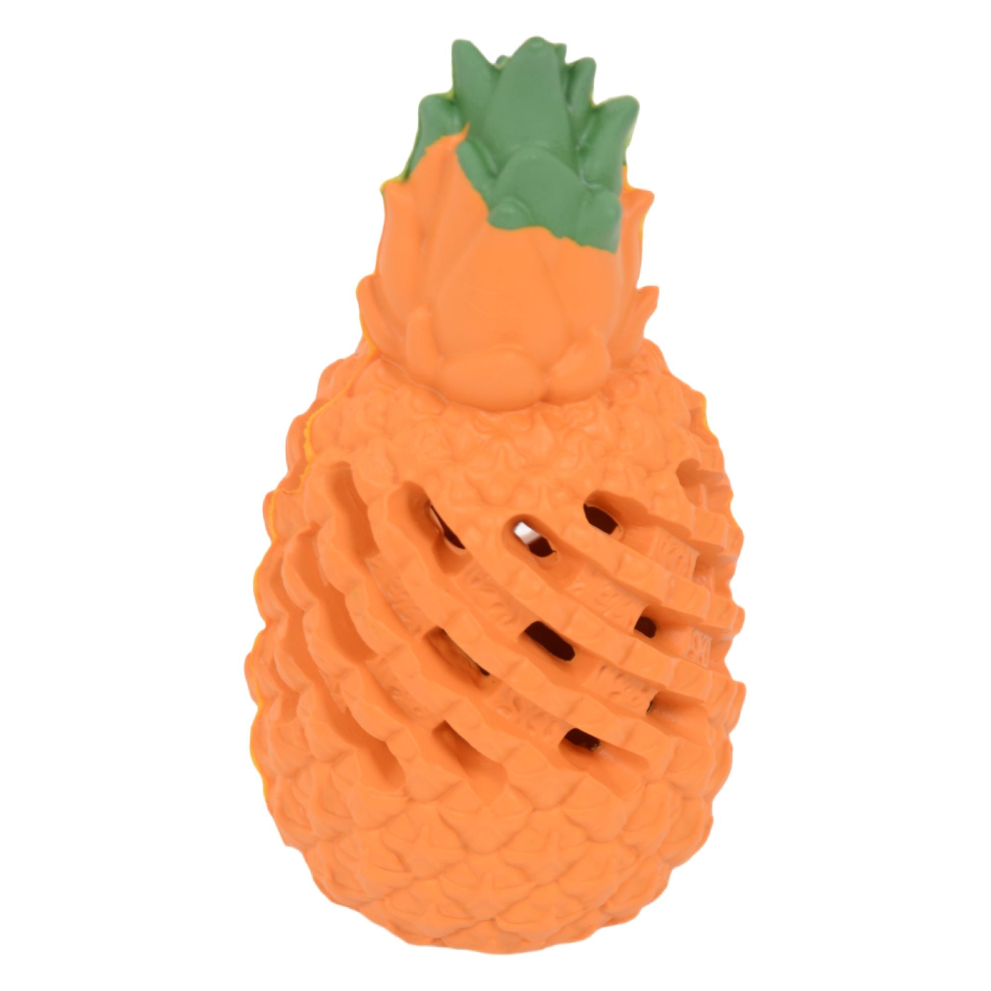 Alilang Indestructible Dog Toys for Aggressive Chewers Durable Dog Chew Toys Dental Clean Interactive Orange Pineapple