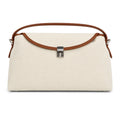 Structured Shoulder Bag with Top Handle Turn Lock and Crossbody Strap
