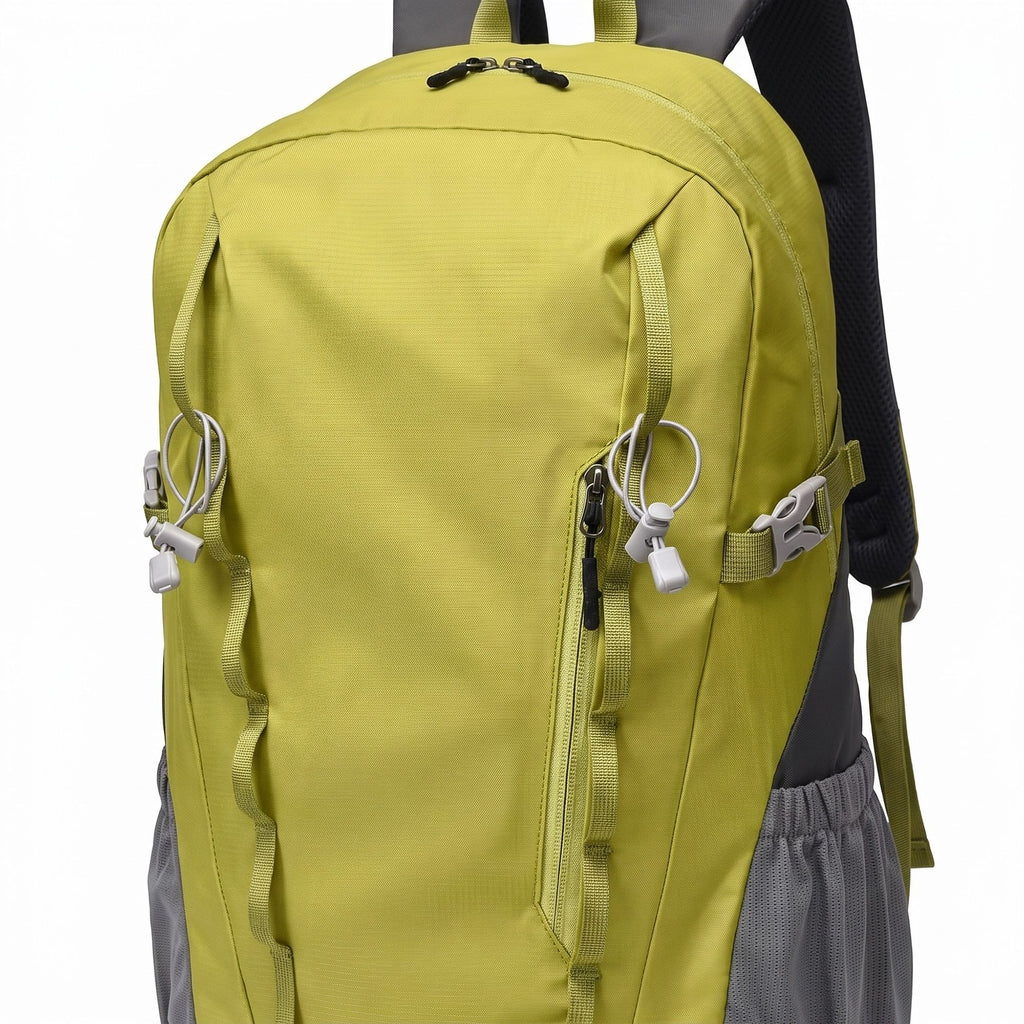Travel Backpack with Side Pockets Front Zip Compartments Adjustable Straps Top Hle