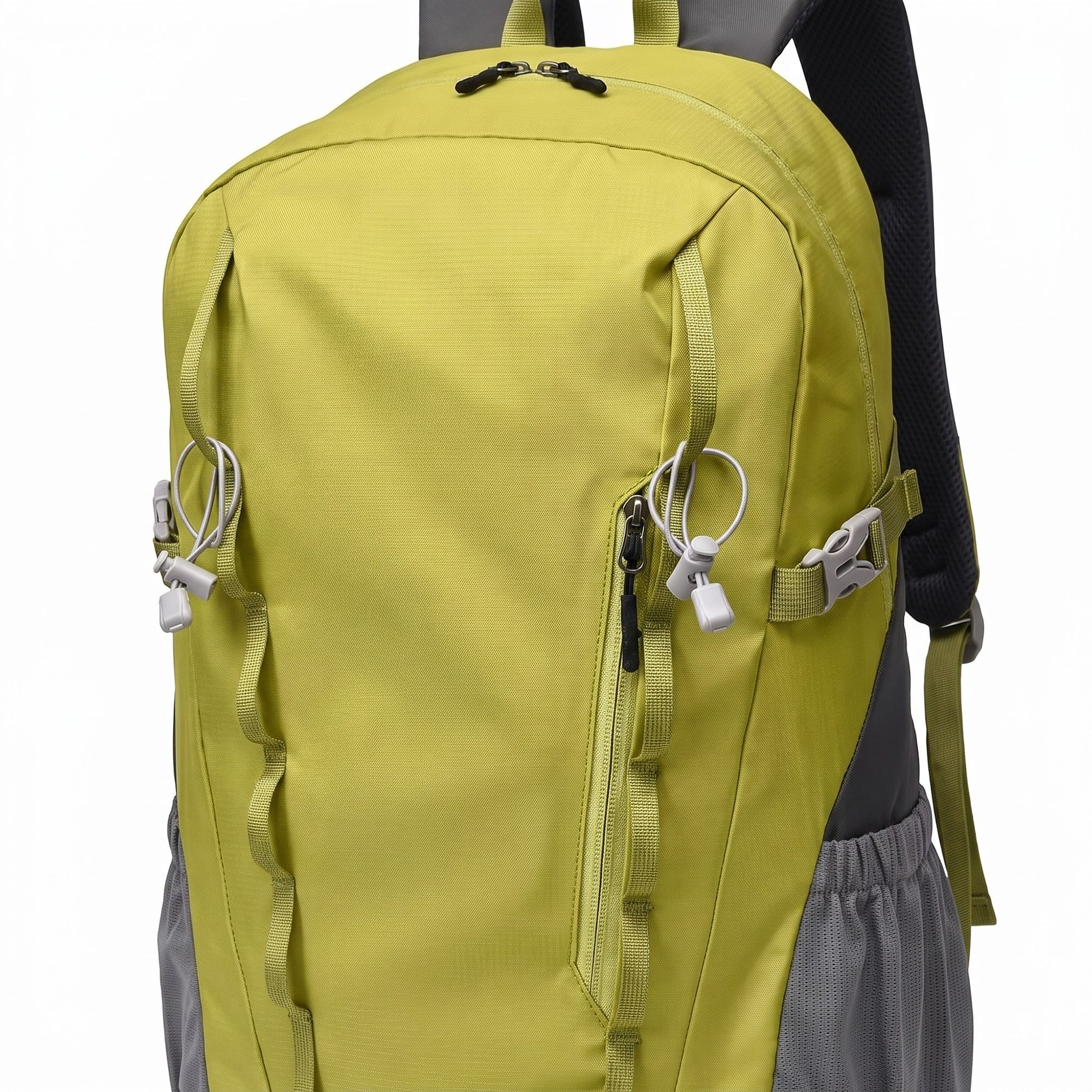 Travel Backpack with Side Pockets Front Zip Compartments Adjustable Straps Top Hle
