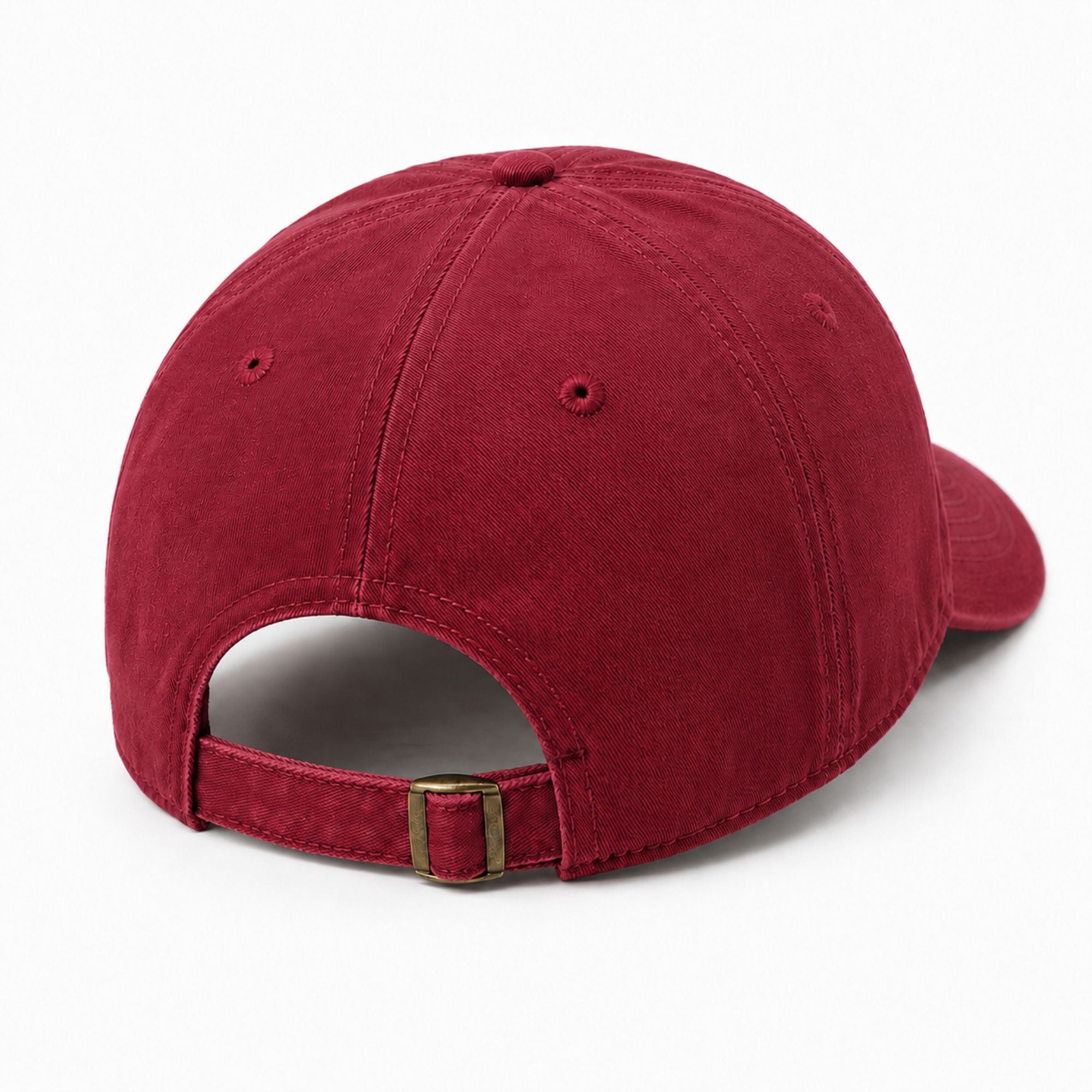 Washed Cotton Baseball Cap Cat Detail Adjustable Dad Hat