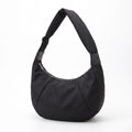 Oversized Crescent Sling Bag with Wide Adjustable Strap and Top Zipper 17.5x10x6.5in