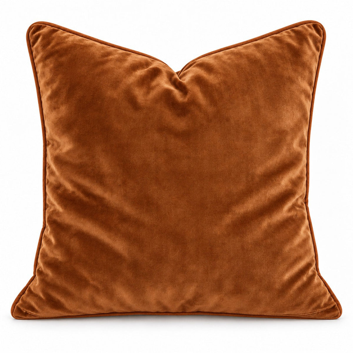 2 Pack Botanical Leaf Velvet Throw Pillow Covers 18 x 18 Inch with Piped Edges