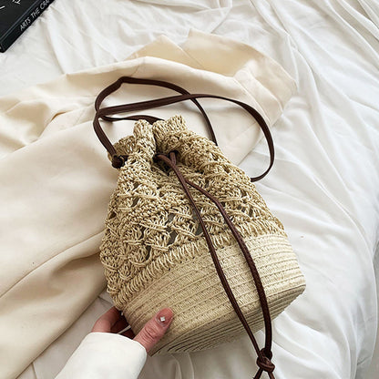 Anna-Kaci Women's Bohemian - Style Crochet Shoulder Bag