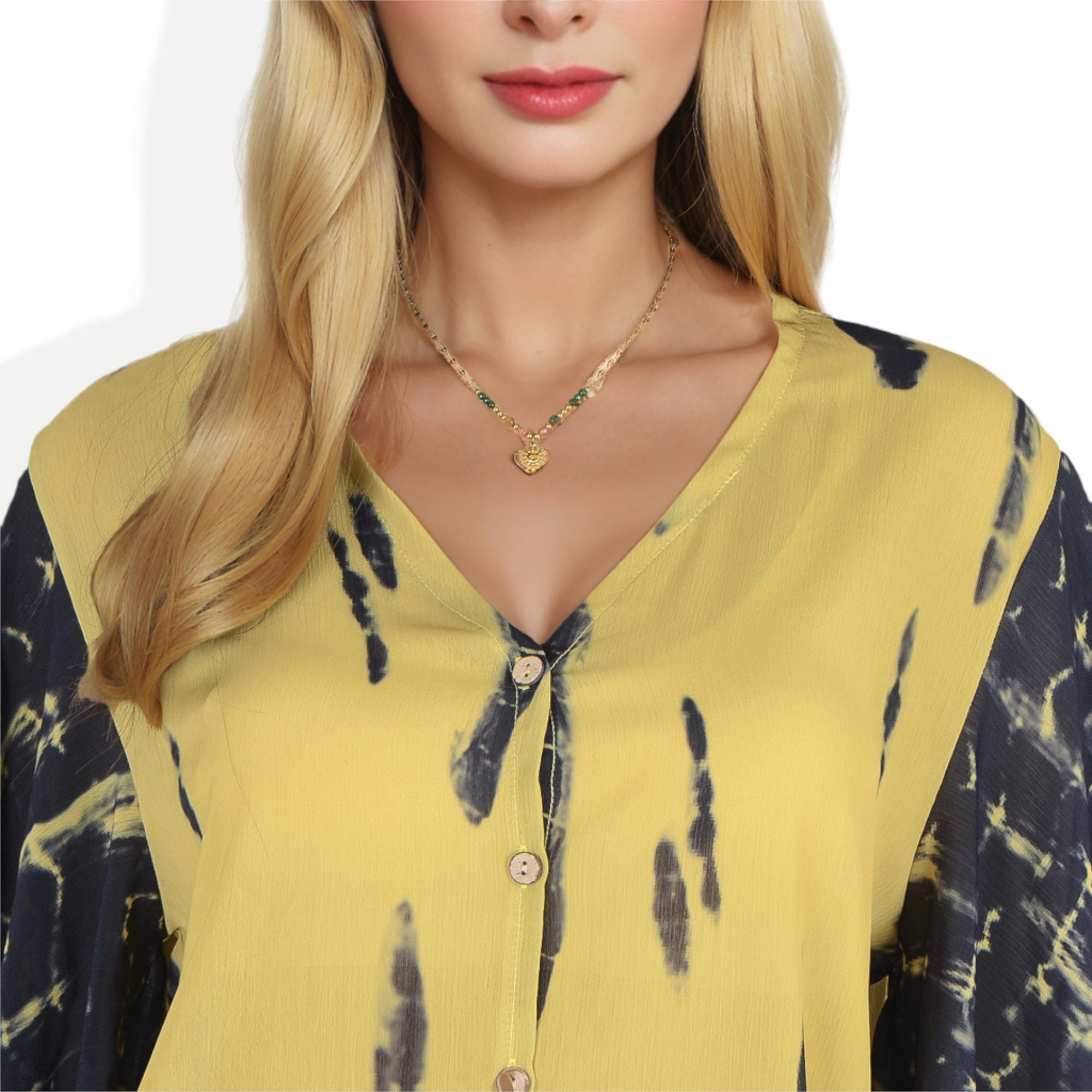Women's Stainless Steel Beaded Necklace with 18K Gold Plated Sun Pendant, Adjustable Chain with Colorful Beads