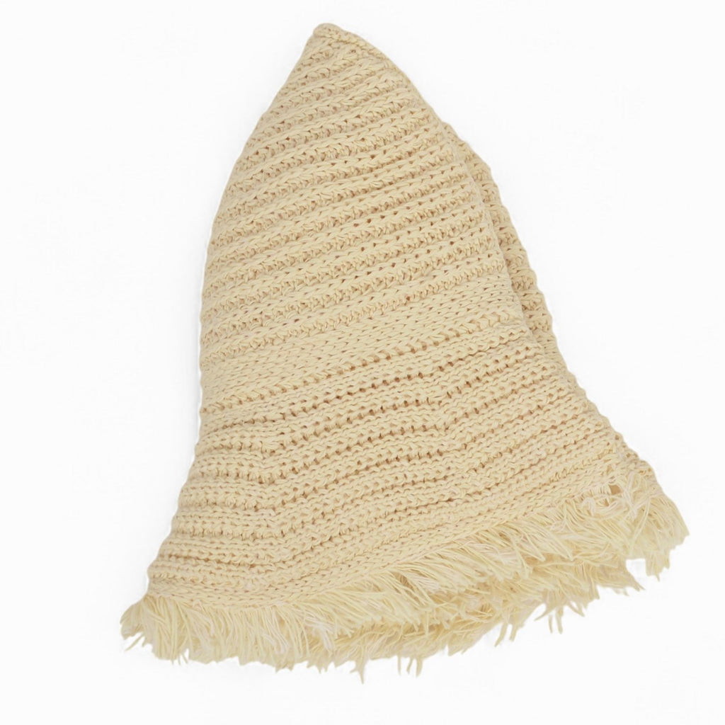 Anna-Kaci Women's Woven Bucket Hat with Soft Frayed Brim and Lightweight Straw Texture