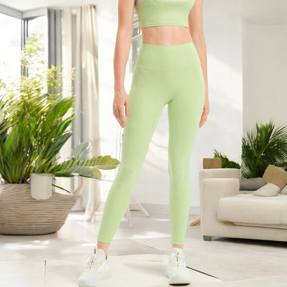 High Waist Seamless Full-Length Leggings with Stretchy Comfort Fit