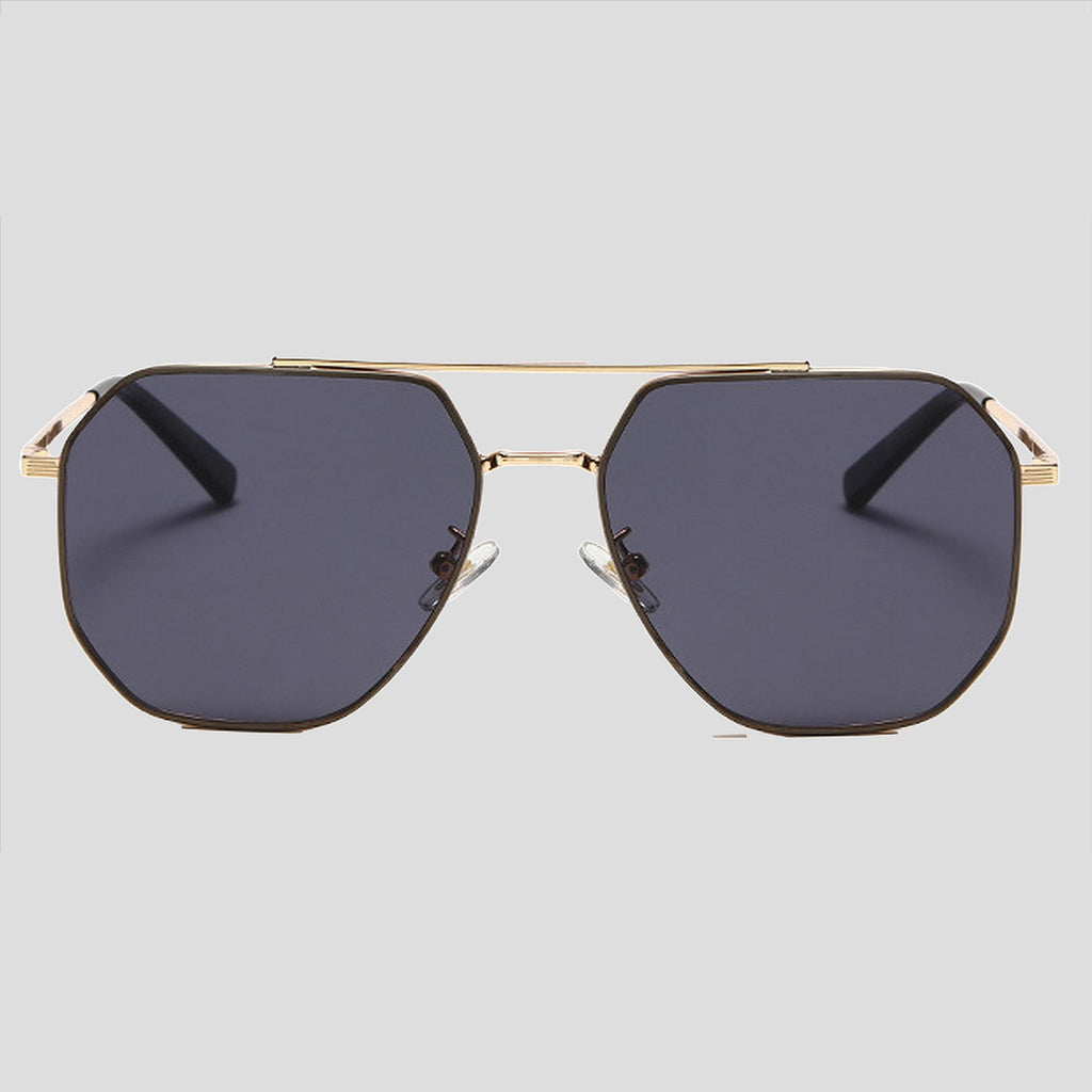 Anna-Kaci Women's Rimmed Hexagonal Polarized Aviator Sunglasses UV400 Protection