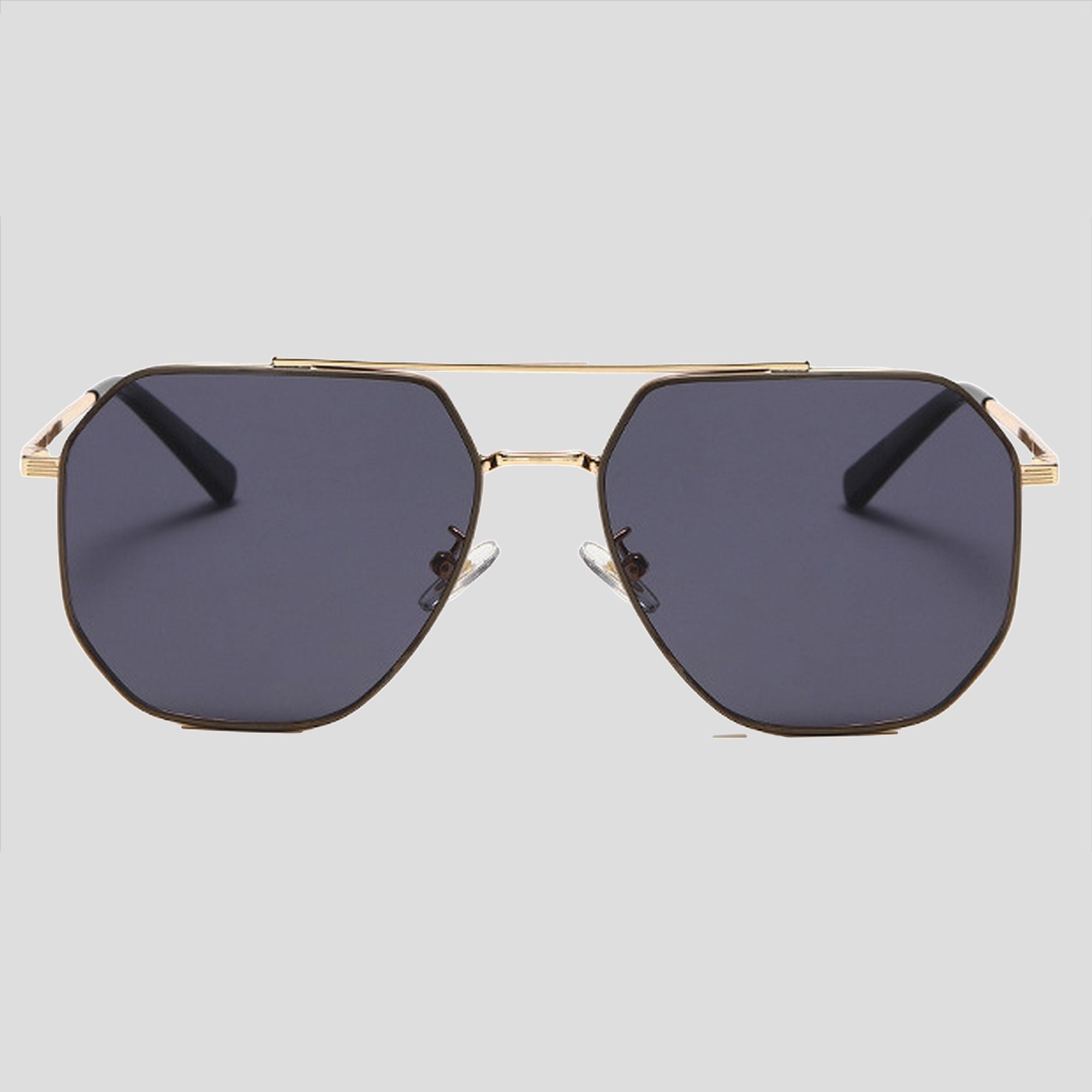 Anna-Kaci Women's Rimmed Hexagonal Polarized Aviator Sunglasses UV400 Protection