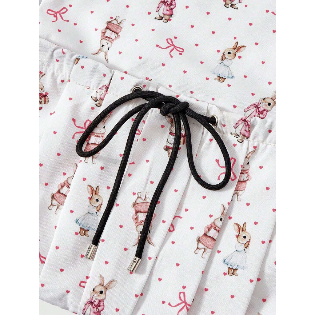 Printed Drawstring Backpack for Women, Large Capacity Lightweight Everyday Bag