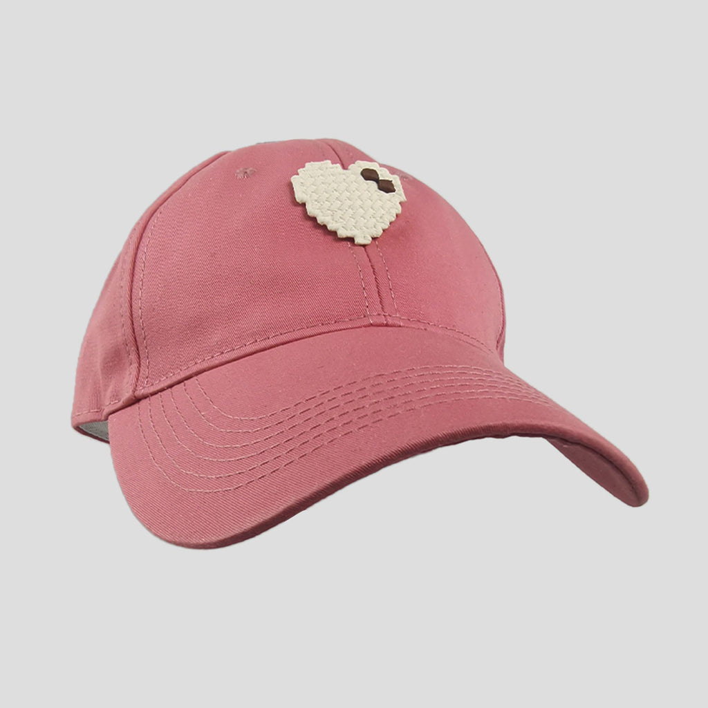 Anna-Kaci Women's Pixel Heart Wide - Brim Baseball Cap